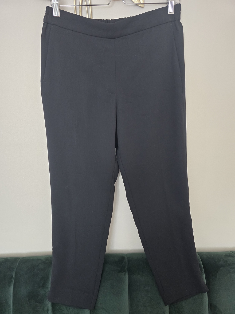 J. Crew Black Cropped Straight-Leg Pants Size 8